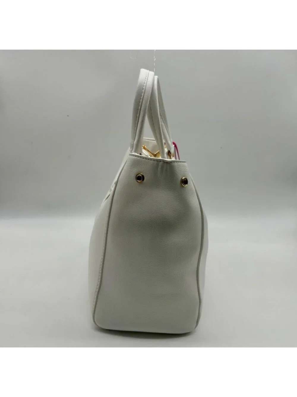 On 34th Bright White Faux Leather Robbinn Medium Satchel Bag